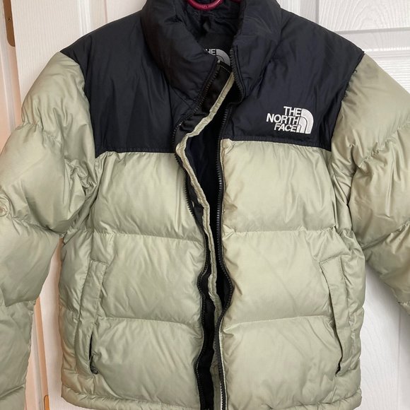 Black and sage color North Face Nuptse - Picture 5 of 9